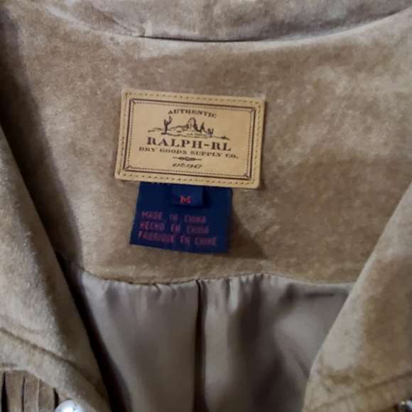 Ralph Lauren Ladies Western Jacket Fringe Details Size Medium - Picture 2 of 2